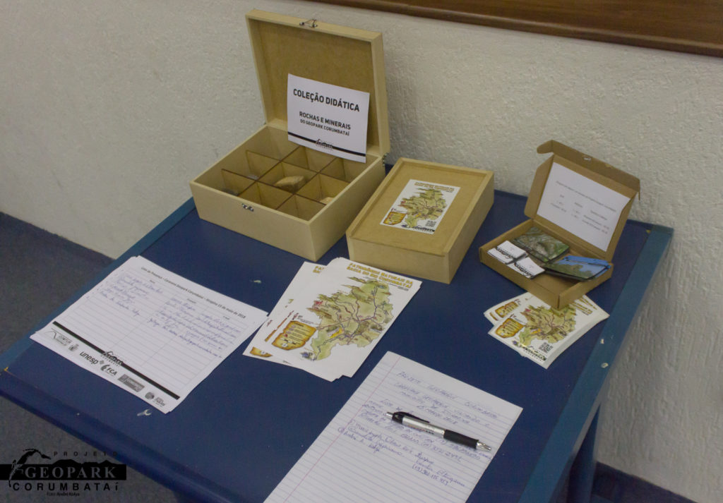 Geoprodutos inspirados no patrimônio natural do Geopark Corumbataí