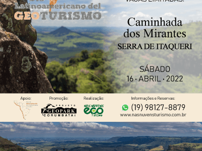 Caminhada na Serra marcará comemoração ao Dia do Geoturismo