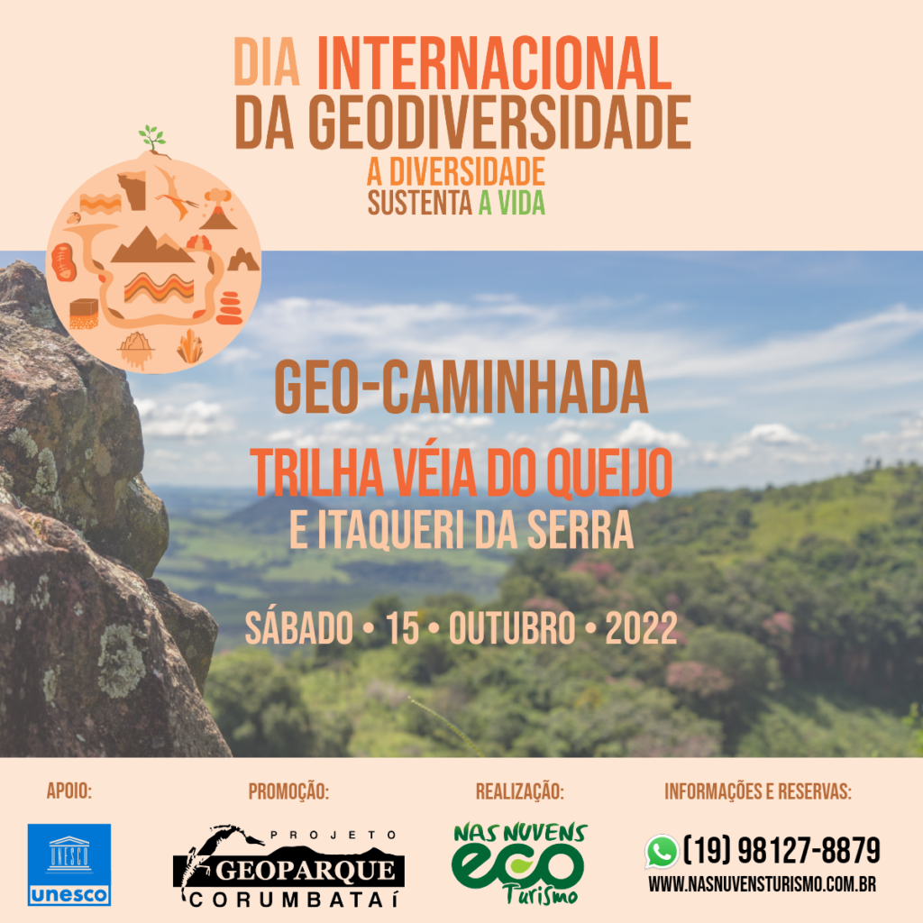 Information flyer for the Geo-Walk on Geodiversity Day
